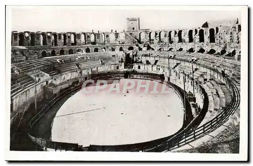 Ansichtskarte AK Arles B du R Interieur des Arenes Romaines