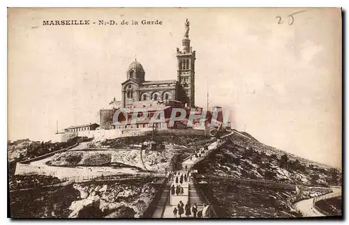 Cartes postales Marseille N D de la Garde