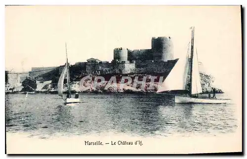 Cartes postales Marseille Chateau d'If Bateau voilier