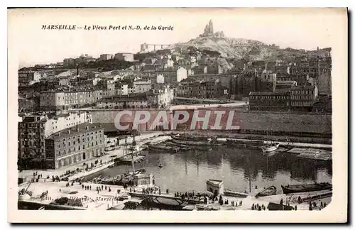 Cartes postales Marseille le Vieux Port et N D de la Garde