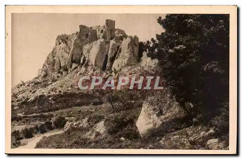 Cartes postales Paysages et Pierres de Provence les Baux B du R Cote Oriental des Ruines du Chateau demoli sous