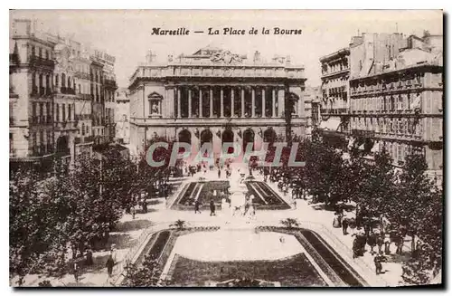 Ansichtskarte AK Marseille la Place de la Bourse