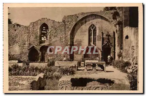 Ansichtskarte AK Arles Bouches du Rhone St Honorat des Aliscamps l'Interieur