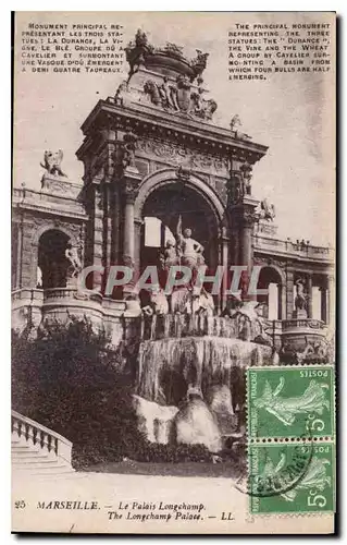 Cartes postales Marseille le Palais Longchamp