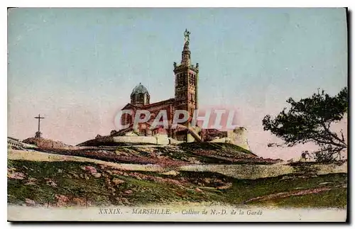 Cartes postales Marseille Colline de N D de la Garde