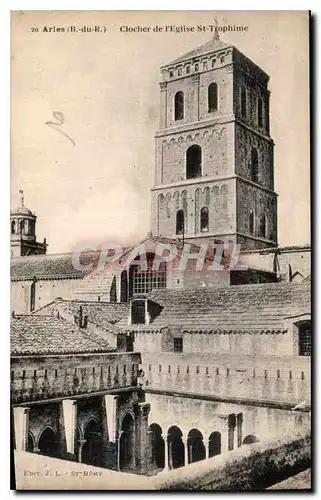 Cartes postales Arles B du R Clocher de l'eglise St Trophime