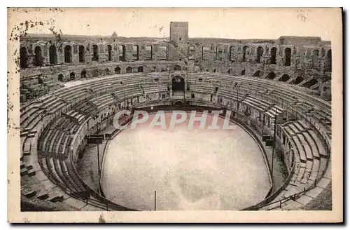 Ansichtskarte AK Arles l'Interieur des Arenes