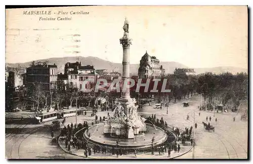 Cartes postales Marseille Place Castellane Fontaine Cantini