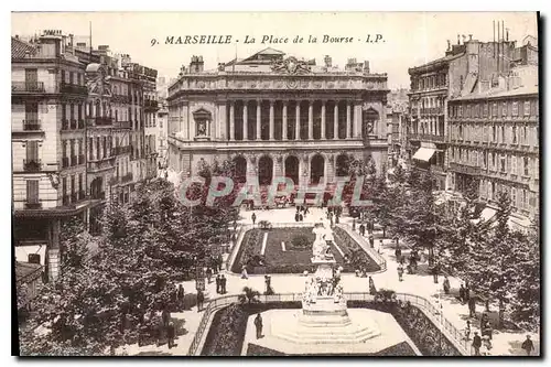 Cartes postales Marseille la Place de la Bourse