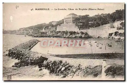 Ansichtskarte AK Marseille la Corniche l'Anse du Prophete Reserve Place