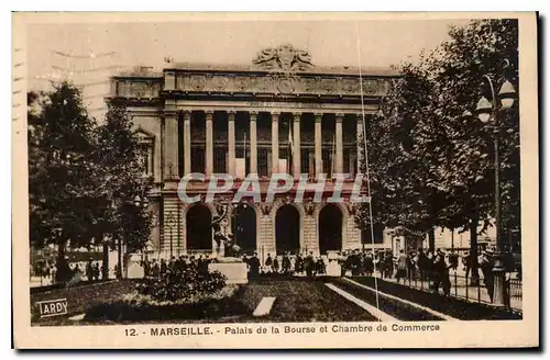 Ansichtskarte AK Marseille Palais de La Bourse et Chambre de Commerce