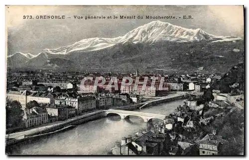 Ansichtskarte AK Grenoble vue generale et le Massif du Moucherotte