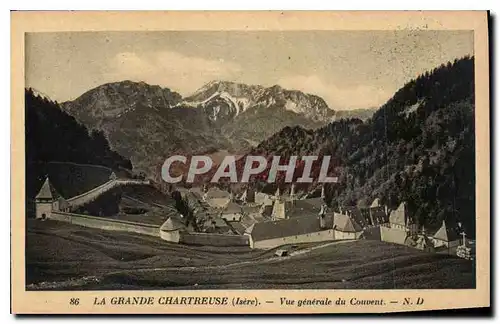 Cartes postales La Grande Chartreuse Isere vue generale du Couvent