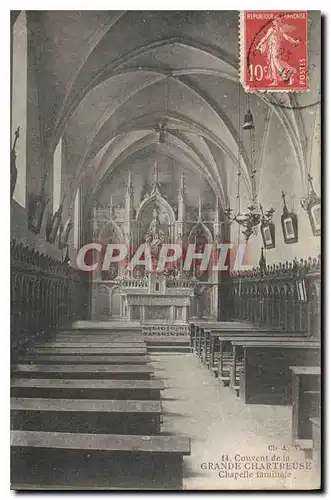 Cartes postales Couvent de la Grande Chartreuse Chapelle Familiale