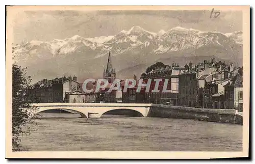 Cartes postales Grenoble l'Isere et la Chaine des Alpes