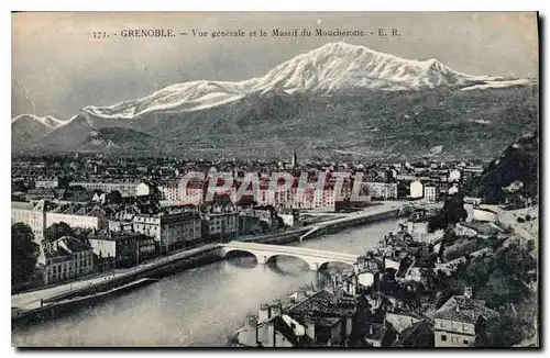 Ansichtskarte AK Grenoble vue generale et le Massif du Moucherotte