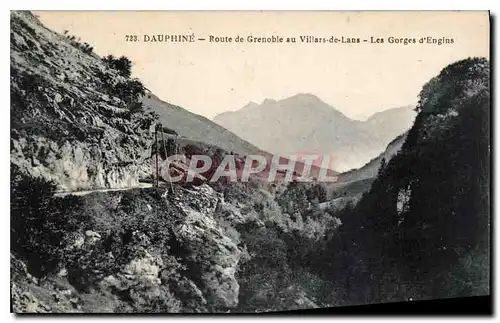 Cartes postales Dauphine Route de Grenoble au Villars de Lans les Gorges d'Engins