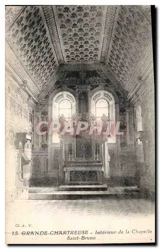 Cartes postales Grande Chartreuse Interieur de la Chapelle Saint Bruno