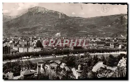 Cartes postales Les Belles Alpes Francaises Grenoble vue prise du Jardin des Dauphins au fond le Moucherotte