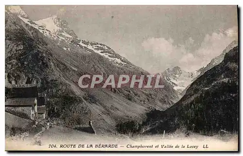 Cartes postales Route de la Bararde Champhorent et Vallee de la Lavey