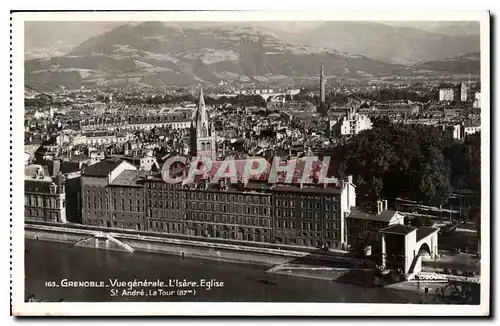 Ansichtskarte AK Grenoble vue generale l'Isere Eglise St Andre la Tour