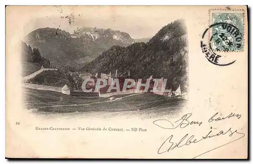 Cartes postales Grande Chartreuse vue generale du Couvent