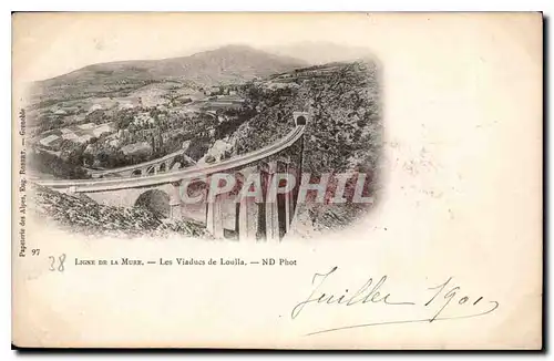 Ansichtskarte AK Ligne de la Mure les Viaducs de Loulla