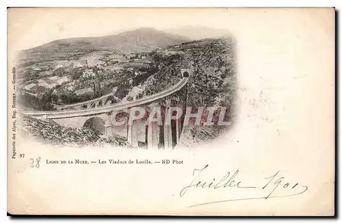 Cartes postales Ligne de la Mure les Viaducs de Loulla