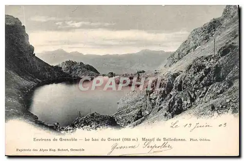 Cartes postales Environs de Grenoble le Lac du Crozet massif de Belledone