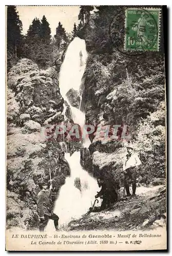 Ansichtskarte AK Le Dauphine Environs de Grenoble Massif de Belledone la cascade de l'Oursiere
