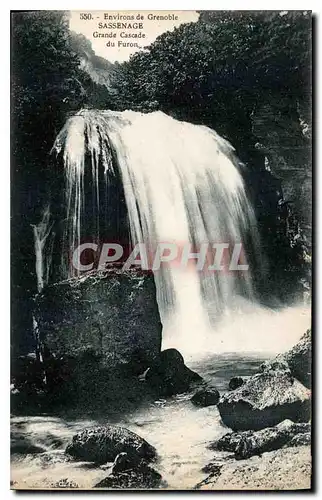 Ansichtskarte AK Environs de Grenoble Sassenage Grande cascade du Furon