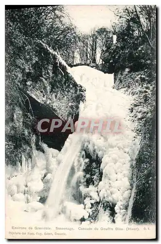 Cartes postales Environs de Grenoble Sassenage cascade du Gouffre Bleu