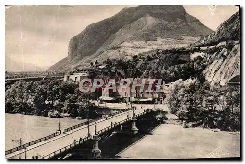 Cartes postales Grenoble Le Pont de la Porte de France et le Casque de Neron