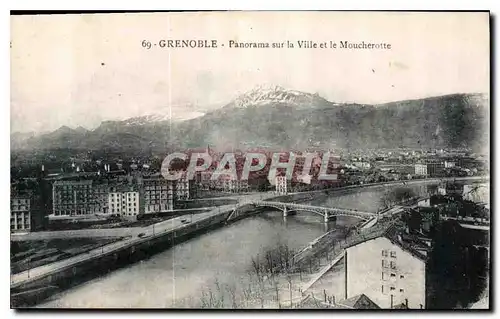 Cartes postales Grenoble Panorama sur la Ville et le Moucherotte