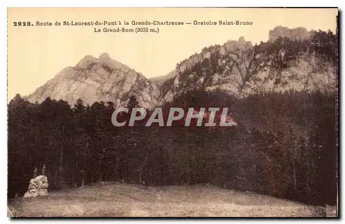 Cartes postales Route de St Laurent du Pont a la Grande Chartreuse Oratoire Saint Bruno le Grand Som