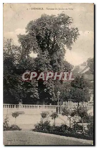 Cartes postales Grenoble Terrasse du Jardin de Ville