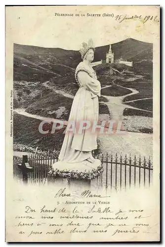 Cartes postales Pelerinage de la Salette Isere Assomption de la Vierge