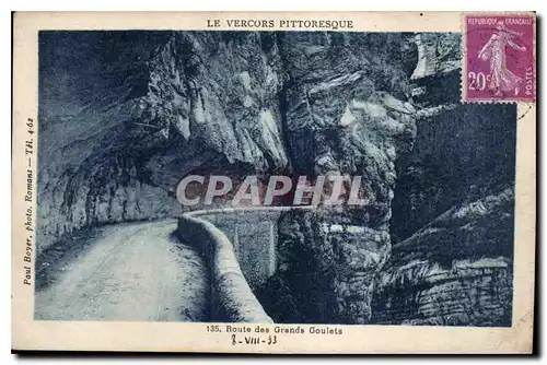 Cartes postales Le Vercors pittoresque route des Grands Goulets