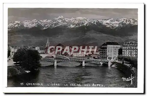 Cartes postales Grenoble l'Isere la Chaine des Alpes