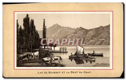 Ansichtskarte AK Lac du Bourget et la Dent du Chat