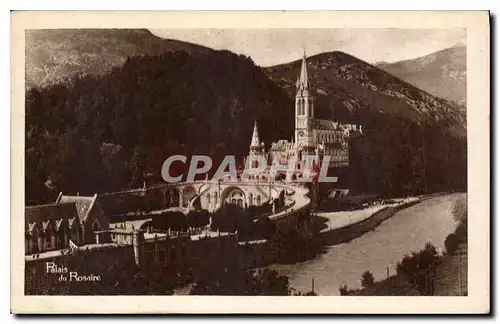 Ansichtskarte AK Lourdes Palais du Rosaire la Basilique et l'Asile