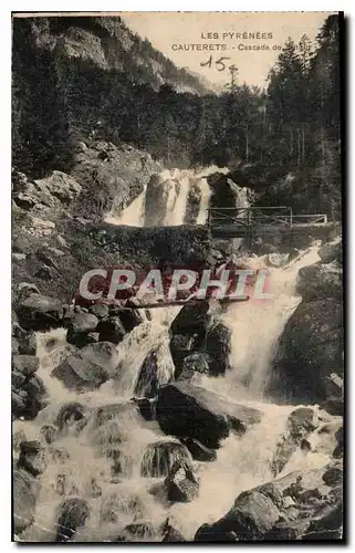 Ansichtskarte AK Les Pyrenees Cauterets Cascade de