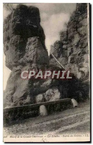 Cartes postales Massif de la Grande Chartreuse les Echelles Entree des Grottes