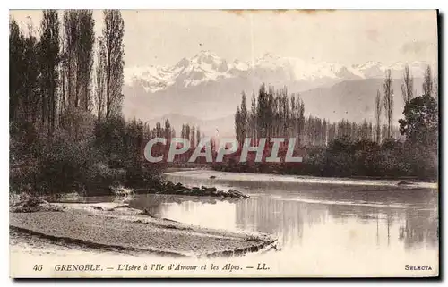 Ansichtskarte AK Grenoble l'Isere a l'Ile et les Alpes