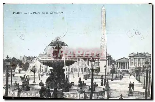 Cartes postales Paris la Place de la Concorde