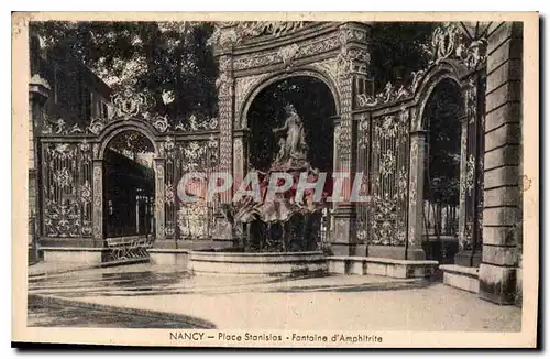 Cartes postales Nancy Place Stanislos Fontaine d'Amphitrite