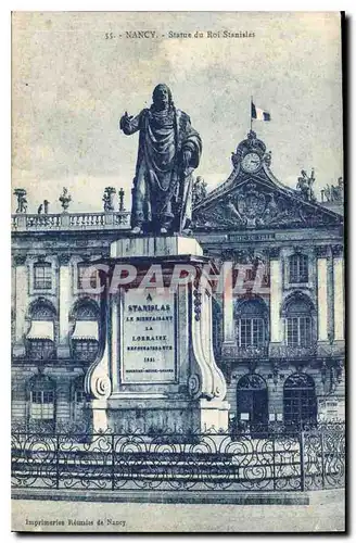 Ansichtskarte AK Nancy Statue du roi Stanislas