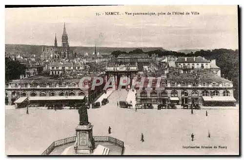 Ansichtskarte AK Nancy vue panoramique prise de l'Hotel de Ville