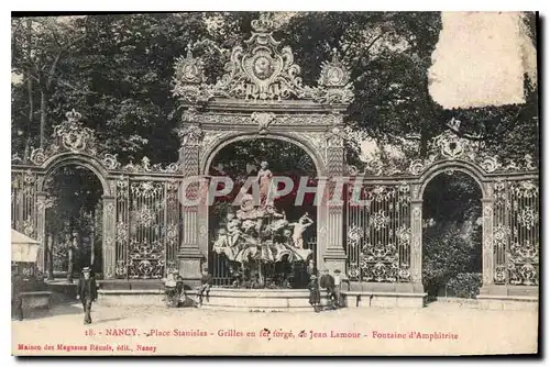 Ansichtskarte AK Nancy Place Stanislas Grilles en Fer forge de Jean Lamour Fontaine d'Amphitrite