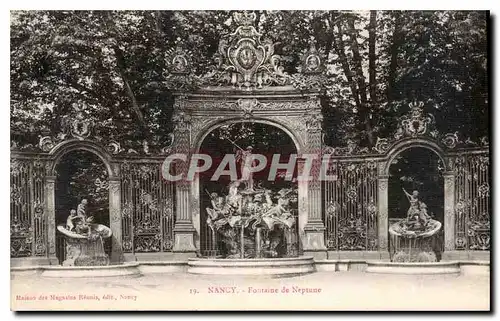 Cartes postales Nancy Fontaine de Neptune